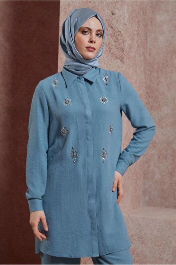Alvina STONE PRINTED PANT SUIT 43935
