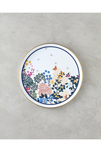 English Home Artistic Flower Emaye Tepsi 31 cm Renkli