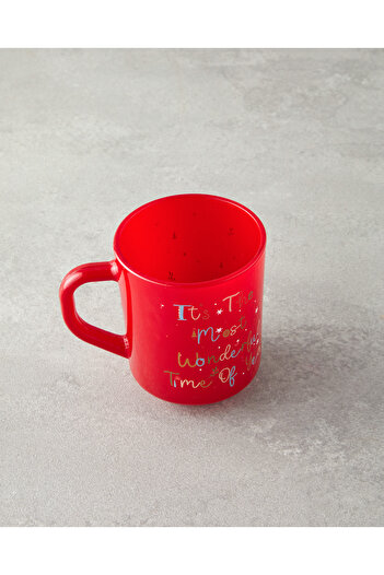 English Home Merry Merry Glass 2-Pack and Candle Christmas Mug 250 ml Red - Green
