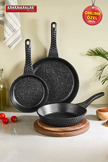 Kahramanlar 3-Piece Elegant Cast Pan Set