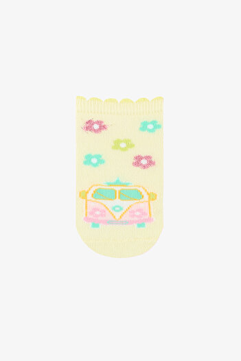 Penti Girl's Travel 3-Piece Multicolored Booties Socks