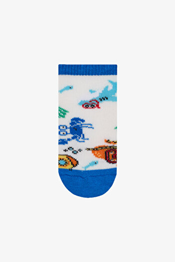 Penti Boy's Fun Sea Multicolored 3-Piece Booties Socks