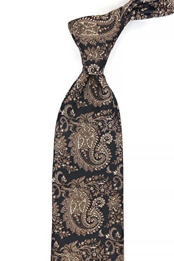 Kravatkolik Кафяв шал с шалче Класическа вратовръзка KK13121