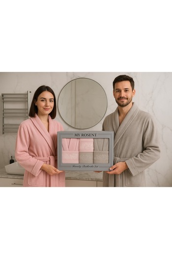 Fiesta Unisex Οικογενειακό Σετ μπουρνούζι