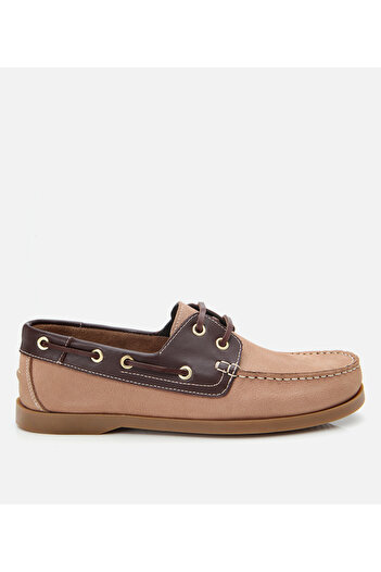 Hotiç Men's Nubuck Leather Mink Lacing Detailed Casual Loafer