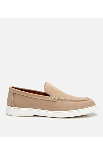 Hotiç Ανδρικό Suede Leather Beige Casual Loafer