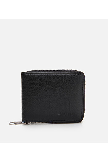 Hotiç Men's Leather Black Wallet