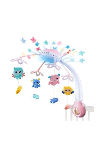 MalPlay Musical carousel for children, Malplay, with 13 songs, full 360 degree rotation, 4 toys on top