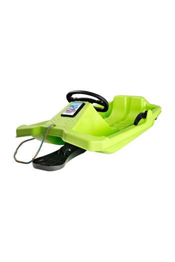 MARMAT Bobsleigh, Niko, with steerable steering wheel and brake, for children, green