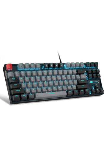 mazn MageGee MK-Star 75% Compact Mechanical Gaming Keyboard with Blue LED Backlit, 87 Key TKL Wired Keybo