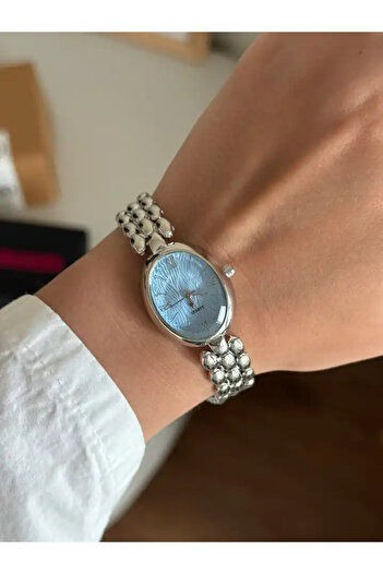 RoseandRoses Aria Vintage Model Women's Wristwatch Silver (Blue Dial)