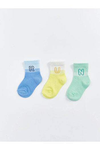 LC Waikiki Lcw Baby Blue Basic Baby Boy Socks 3-Piece