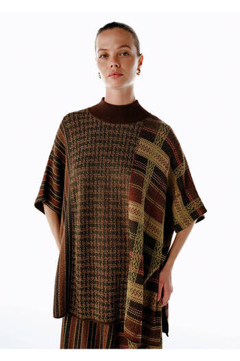 Knitss Patchwork Patterned Knitwear Tunic