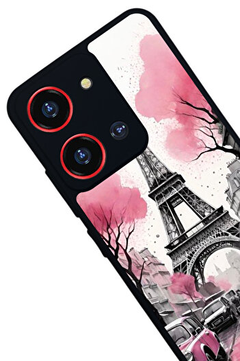 Reeder S19 Max Pro S 108 Mp Compatible Printed, Matte Black, Soft Silicone, Protective, Shock Absorbing Cover, Case