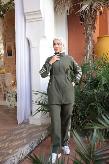 Ryzi Moda Women's Hijab Tracksuit Set & Bottom - Top Set