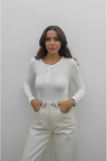 Havoş Ecru Macsen Crew Neck Blouse