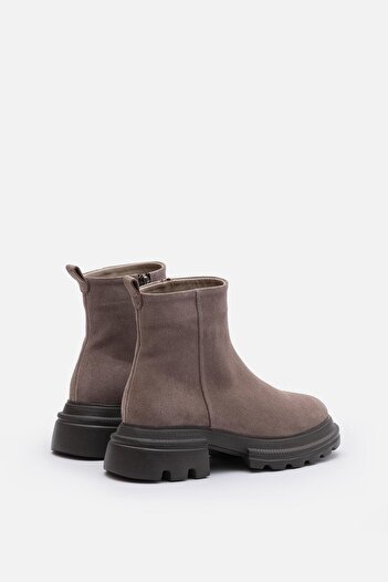 Bestyle Brand Women's Mink 100% Real Suede Leather Eva Sole Zippered Boots