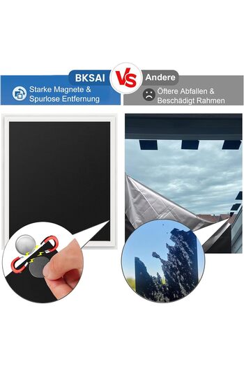 OEM Opaque curtain with magnetic fastening, 200x145cm