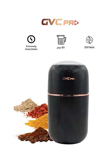 GVC PRO Electric Spice Grinder, Ultra-Sharp Blades, Grinds Coffee and Spices in Just 20 Seconds, Cof
