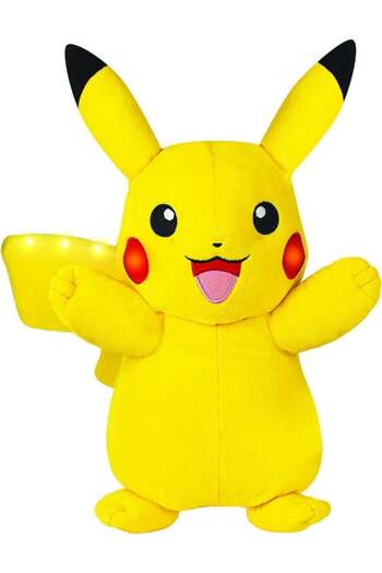 Pokemon Power Action Pikachu, Battery Operated | Interactive Plush Toy | Soft Toy With Sound Effect
