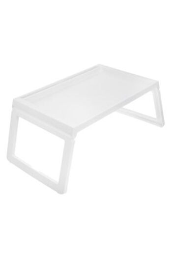 SHOPIENS Tray - Portable Folding Laptop Table White 54 x 35 x 27 cm
