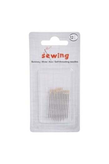 Jumbo Sewing Needles with 2 Holes of 3 Sizes with Golden Head - 12 pcs