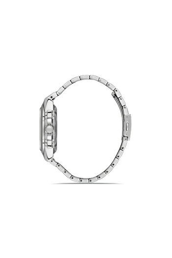 Tesbihane Ferro Silver Color Steel Cord Men Wristwatch Functions Active 3 Atm Water Resistant Th-Fm11505A-A15
