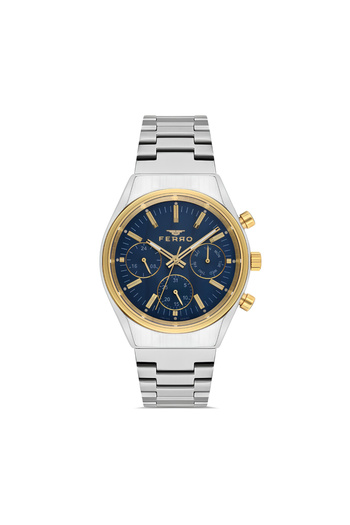 Tesbihane Ferro Silver Color Steel Cord Men Wristwatch Functions Active 3 Atm Water Resistant Th-Fm43011A-D3