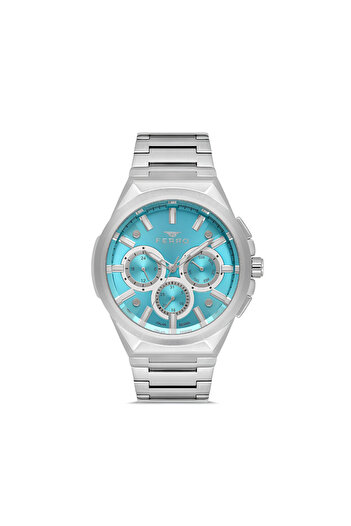 Tesbihane Ferro Silver Color Steel Cord Men Wristwatch Functions Active 3 Atm Water Resistant Th-Fm11505A-A15