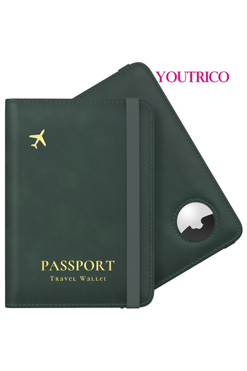 Youtrico Air Tag Passport Holder,RFID Passport Wallet Cover for Women,Passport Protector Case,No Airtag,