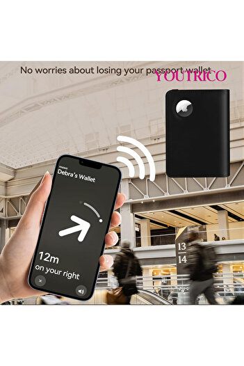 Youtrico Air Tag Passport Holder,RFID Passport Wallet Cover for Women,Passport Protector Case,No Airtag,