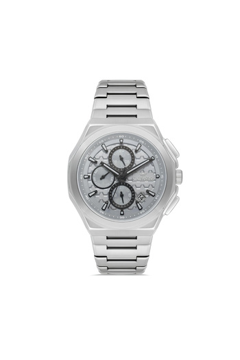 Tesbihane Ferro Silver Color Steel Cord Men Wristwatch Functions Active 3 Atm Water Resistant Th-Fm43024A-A4