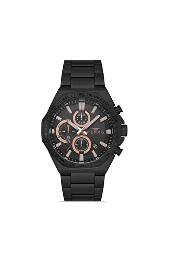 Tesbihane Ferro Black Steel Cord Men's Wristwatch Functions Active 3 Atm Water Resistant Th-Fm41110A-G