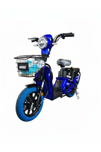 Generic High-Performance Electric Scooter Bike with Lithium-Ion Battery - Blue