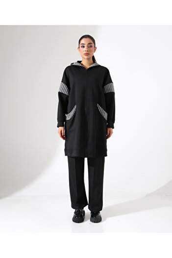 Fi'l Arz Fashion Women's Hooded Modal Sportswear Plus Size Set