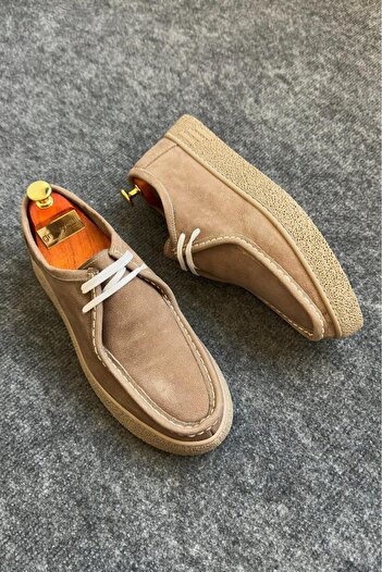 Greyybull Shoes Бежови мъжки обувки от нубук - стилни и удобни мъжки обувки