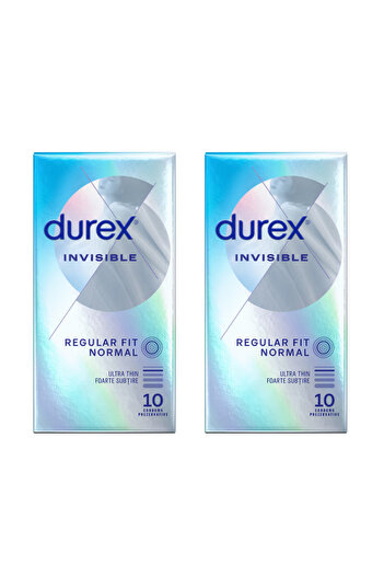 Durex Invisible regular condoms, 20 pieces