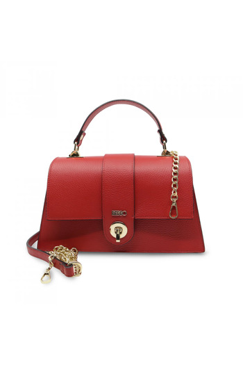 BESSO Incanto Puro Red genuine leather handbag