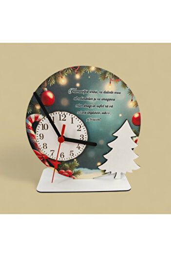 DLC Christmas decoration with clock