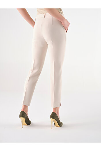 Cristina Barros Women's Elegant Cream Pants
