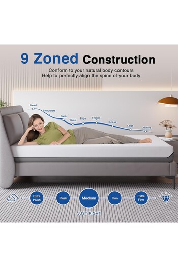 Ceda ORTHOPEDIC Vcure® mattress, 90x200x18cm, 2 layers of foam, 4cm Gel foam + 14cm PU foam 2