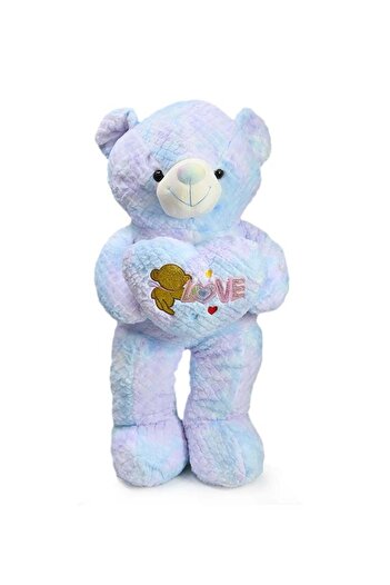 Generic 10.10 Sale Toyland 90 Cm Multi colour Blue Teddy Bear with Holding Heart Shape for Girls Friend and