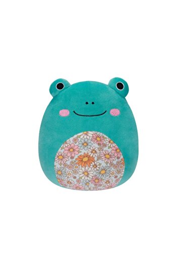 Squishmallows 7.5 inch Little Plush Robert Aqua Frog with Floral Belly Officially Licensed Kellytoy