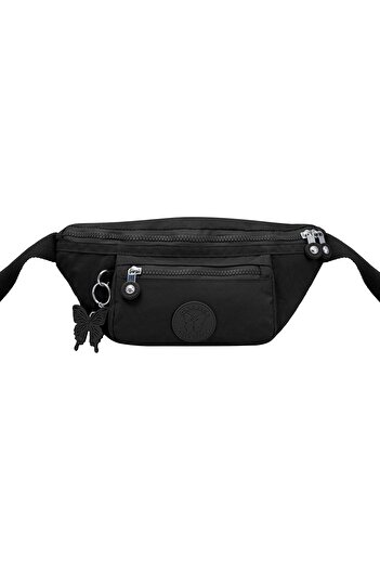 Caprice Collection Slim Bum Bag, Water-Resistant Waist Belt Bag with Multi-Pocket Organiser & Adjust