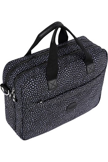 Caprice Collection Laptop Bag, 15.6" Padded Sleeve, Water-Resistant Nylon, Organiser Pockets & Shoul