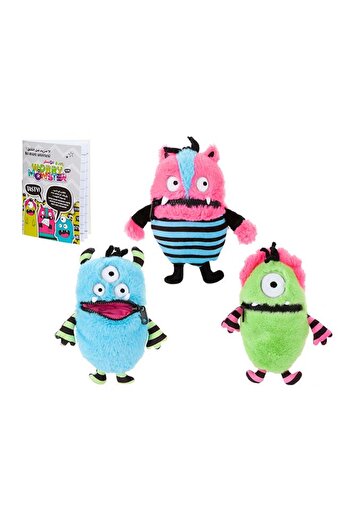 Generic worry_monster Rabbit Fur Soft Plush Toy, 11-inch - Assorted