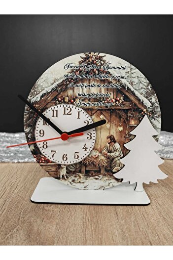DLC Christmas decoration with clock