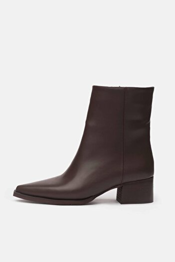 Mio Gusto Lana Brown Ankle Boots