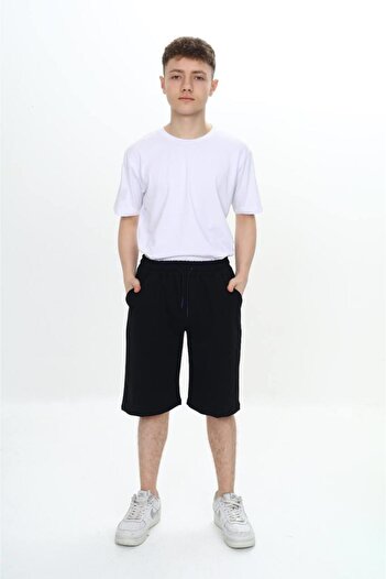 RAPAPA Men's Summer Oversized Printed T-Shirt and Shorts Set – White & Black 6036