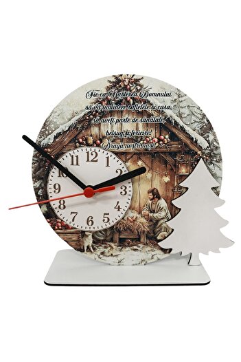 DLC Christmas decoration with clock
